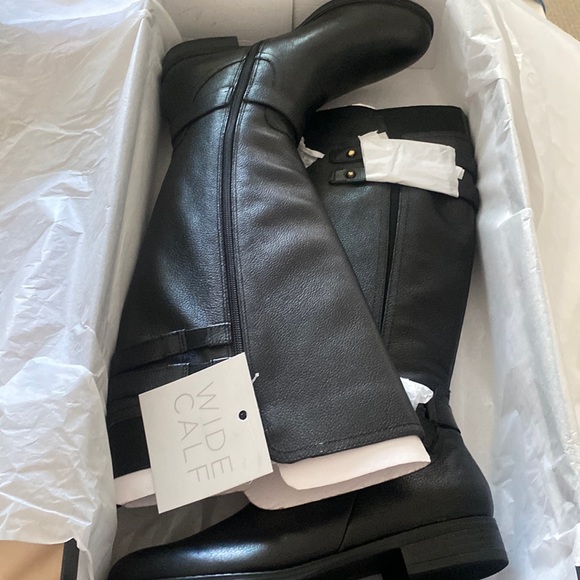 Naturalizer Black Leather Boots 6 - Picture 3 of 6